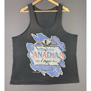 Vintage 90's Molson Canadian Beer Tank Top Fade XL Sleeveless Shirt Alcohol Rare
